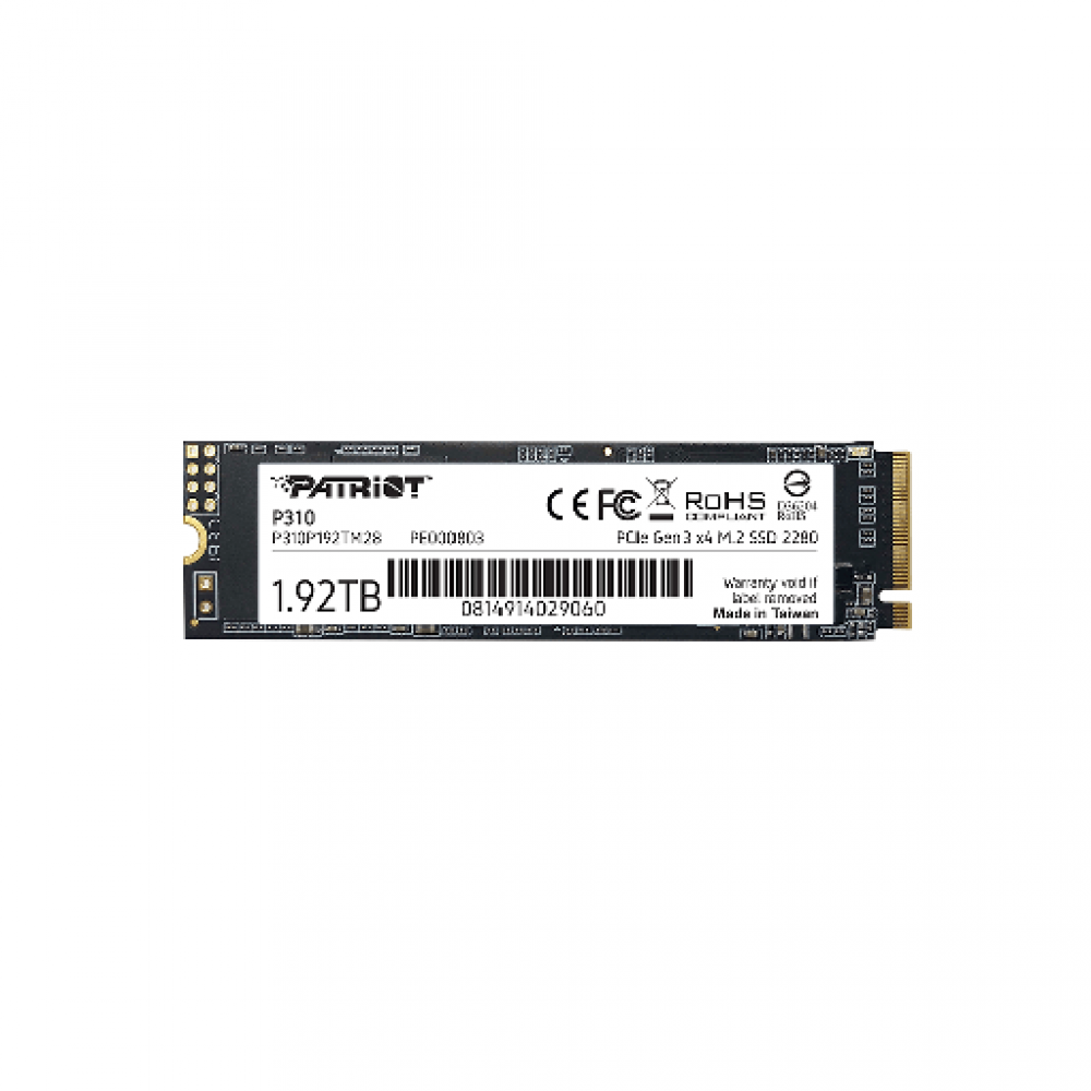 PATRIOT P310, 1.9TB M2/2280 PCIe3x4/NVMe 2100/1800MBs