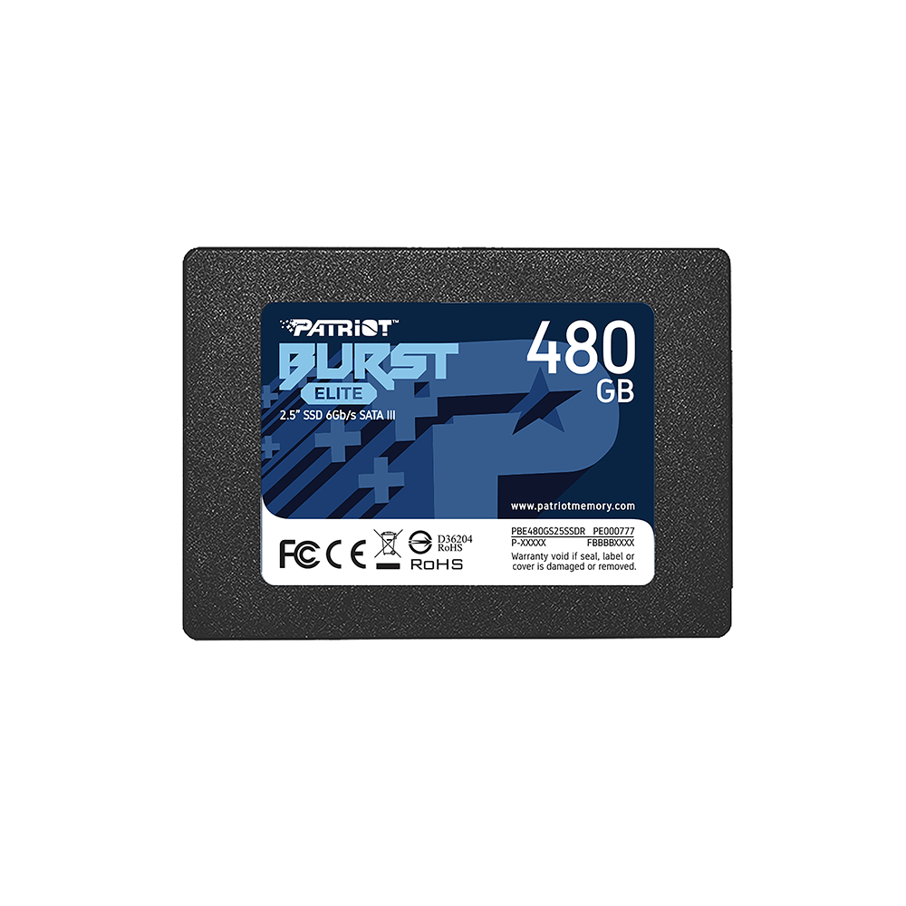 PATRIOT BURST ELITE, 0480GB 2.5/SATA3 450/320MBs 40K/40K