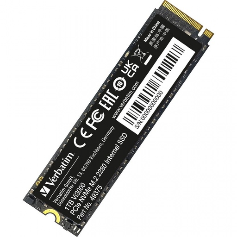 Verbatim Vi3000 PCle SSD 512GB M.2 NVMe PCI Express 3.0  