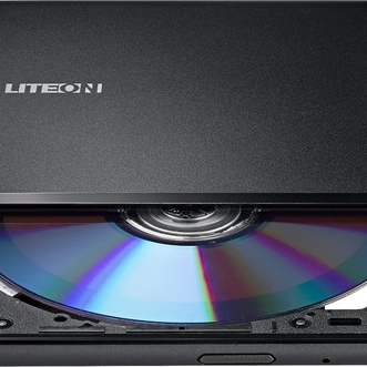 LiteOn ES1 Εξωτερικός Οδηγός Εγγραφής/Ανάγνωσης DVD/CD για Desktop / Laptop Μαύρο