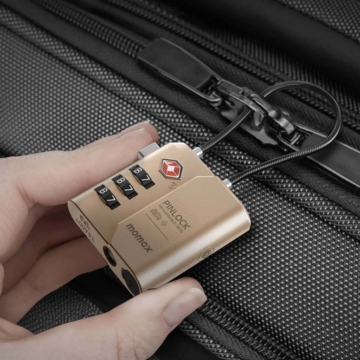 PinLock Find My Locator with TSA Padlock Black
