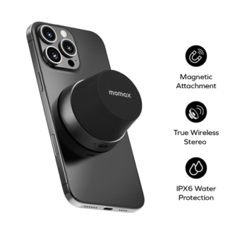 1-Vibe Go Magnetic Portable True Wireless Speaker Silver