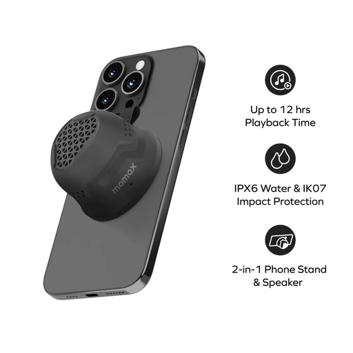 1-Vibe Go Rugged Magnetic Portable True Wireless Speaker Grey 1-Vibe Go Rugged Magnetic Portable True Wireless Speaker Grey