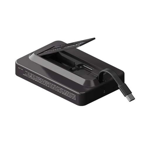 1-Power X Pro+ Magnetic Wireless Power Bank 10000mAh With Built-In USB-C Cable Black