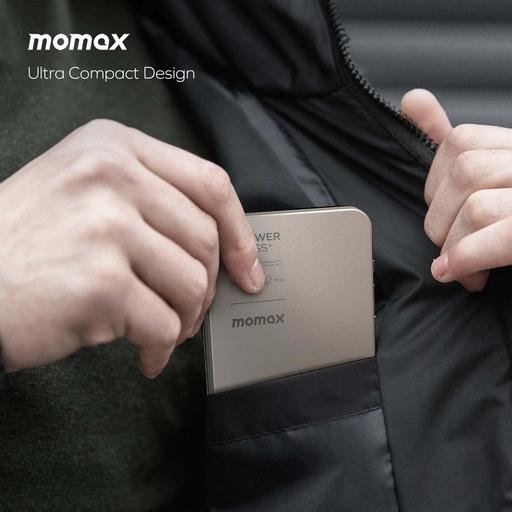 1-Power F.Pass⁺ 5000mAh Magnetic Battery Pack with Built-in Cable Titanium