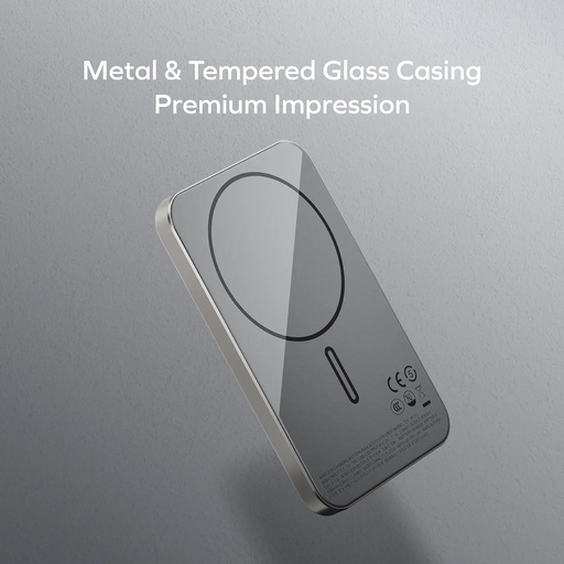 1-POWER Q.PASS 3000mAh Slim Magnetic Wireless Battery Pack (Black)