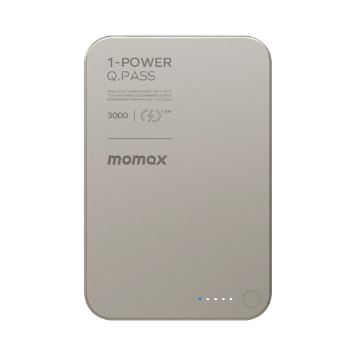 1-POWER Q.PASS 3000mAh Slim Magnetic Wireless Battery Pack (Titanium) 1-POWER Q.PASS 3000mAh Slim Magnetic Wireless Battery Pack (Titanium)