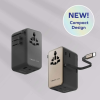 1-World²⁺ 4-Port Mini Universal Travel GaN Charger with Built-In Retractable Cable 100W with Dual A 1-World²⁺ 4-Port Mini Universal Travel GaN Charger with Built-In Retractable Cable 100W with Dual A