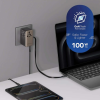 1-World²⁺ 4-Port Mini Universal Travel GaN Charger with Built-In Retractable Cable 100W with Dual A 1-World²⁺ 4-Port Mini Universal Travel GaN Charger with Built-In Retractable Cable 100W with Dual A