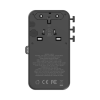 1-World²⁺ 4-Port Mini Universal Travel GaN Charger with Built-In Retractable Cable 100W with Dual A 1-World²⁺ 4-Port Mini Universal Travel GaN Charger with Built-In Retractable Cable 100W with Dual A
