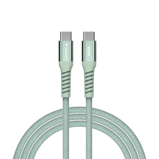 Verbatim Sync & Charge USB C to USB C 60W Magnetic 120 cm - Green