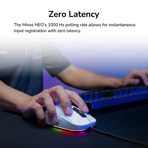 Cougar Minos NEO RGB – Ultra-Lightweight Ambidextrous Gaming Mouse Cougar Minos NEO RGB – Ultra-Lightweight Ambidextrous Gaming Mouse