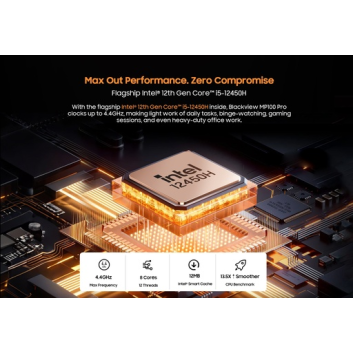 BlackView Μini PC MP100 PRO  i5-12450H 16GB 512GB SSD Win11 Pro Black
