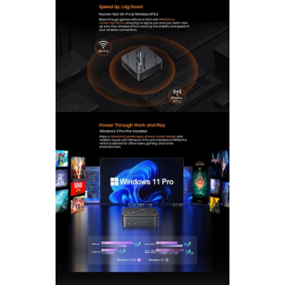 BlackView Μini PC MP100 PRO  i5-12450H 16GB 512GB SSD Win11 Pro Black