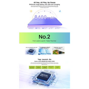 BlackView Link 8 12.7" 2K με WiFi (12GB/256GB) Purple Set Packing