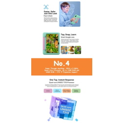 BlackView Tab 20 Kids 10.1" με WiFi (4GB/64GB) Unicorn Purple