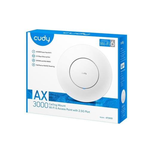 Cudy AP3000 Access Point Wi‑Fi 6 Dual Band (2.4 & 5GHz)