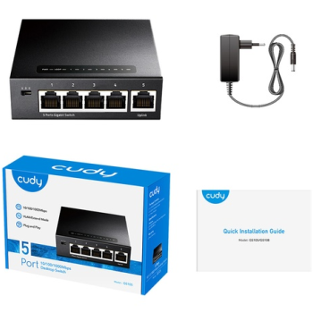Cudy GS105 – Unmanaged L2 Switch με 5 θύρες Gigabit Ethernet