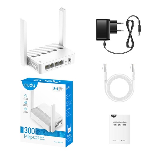 Cudy WR300 – AC300 Dual‑Band Wi‑Fi 4 Router