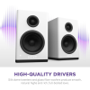 NZXT Relay PC Gaming Desktop Speakers White NZXT Relay PC Gaming Desktop Speakers White