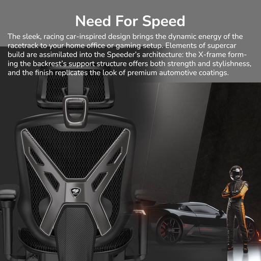 Cougar Speeder – Speed‑Inspired Ergonomic Mesh Gaming Chair
