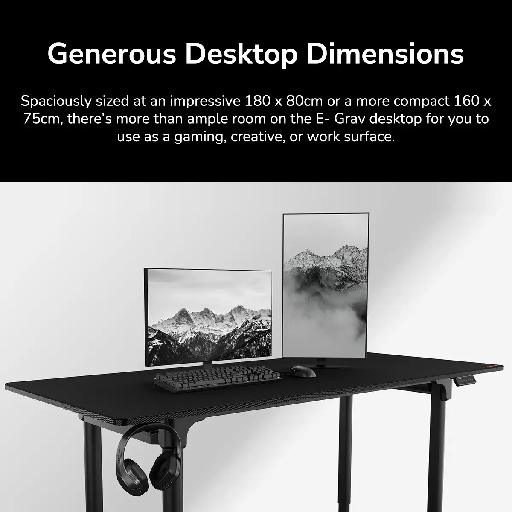 Cougar E‑GRAV 180 – Premium Electric Gaming Desk με Super‑Size Desktop