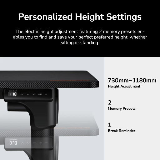 Cougar E‑GRAV 180 – Premium Electric Gaming Desk με Super‑Size Desktop