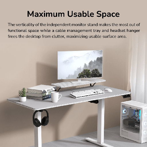 Cougar E‑STAR 140 – Expanded Electric Gaming Desk 140 cm