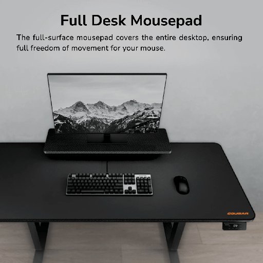 Cougar E‑STAR 140 – Expanded Electric Gaming Desk 140 cm