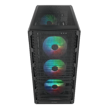 Cougar Airface Pure RGB Mid Tower Κουτί Υπολογιστή με Tempered Glass και 4x120mm RGB Fans Μαύρο Cougar Airface Pure RGB Mid Tower Κουτί Υπολογιστή με Tempered Glass και 4x120mm RGB Fans Μαύρο