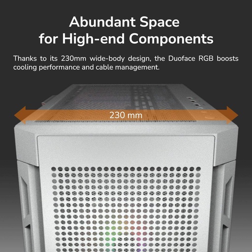 Cougar Duoface RGB Gaming Midi Tower White