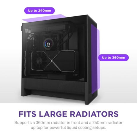 NZXT H5 Flow 2024 Black NZXT H5 Flow 2024 Black