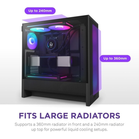 NZXT H5 (2024) Flow RGB Midi Tower Black