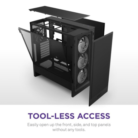 NZXT H5 (2024) Flow RGB Midi Tower Black