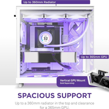 NZXT H6 Flow RGB White 2023 NZXT H6 Flow RGB White 2023