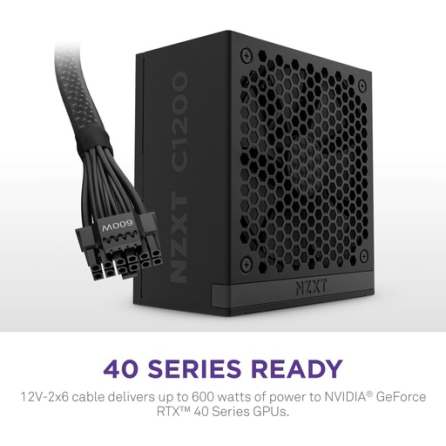 NZXT C1200 Gold ATX 3.1 - Fully Modular Low-Noise PC Gaming Power Supply NZXT C1200 Gold ATX 3.1 - Fully Modular Low-Noise PC Gaming Power Supply