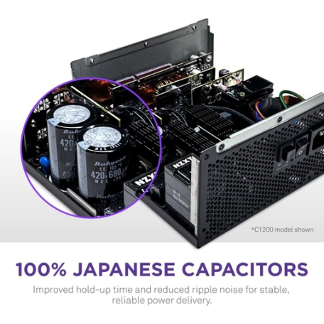 NZXT C1200 Gold ATX 3.1 - Fully Modular Low-Noise PC Gaming Power Supply NZXT C1200 Gold ATX 3.1 - Fully Modular Low-Noise PC Gaming Power Supply