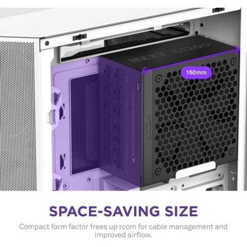 NZXT C1200 Gold ATX 3.1 - Fully Modular Low-Noise PC Gaming Power Supply NZXT C1200 Gold ATX 3.1 - Fully Modular Low-Noise PC Gaming Power Supply