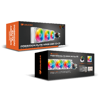 Cougar Poseidon Elite 360 ARGB – 360mm Liquid CPU Cooler White