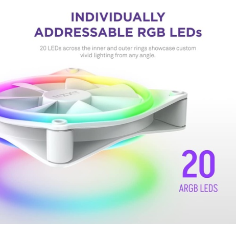 NZXT F140 RGB Duo Twin Pack White NZXT F140 RGB Duo Twin Pack White