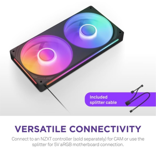 NZXT F280 RGB Core Black