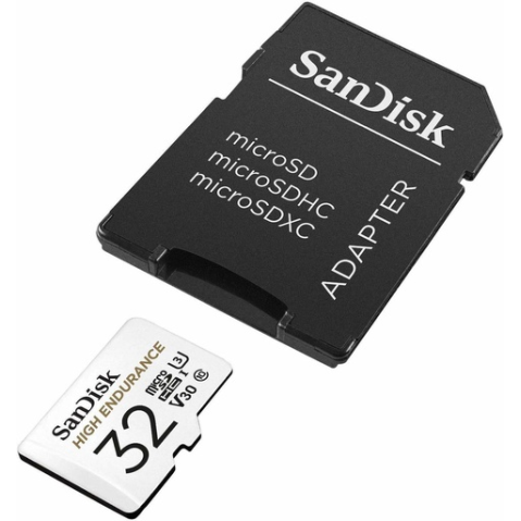 Sandisk High Endurance microSDXC 32GB Class 10 U3 V30 UHS-I με αντάπτορα Sandisk High Endurance microSDXC 32GB Class 10 U3 V30 UHS-I με αντάπτορα