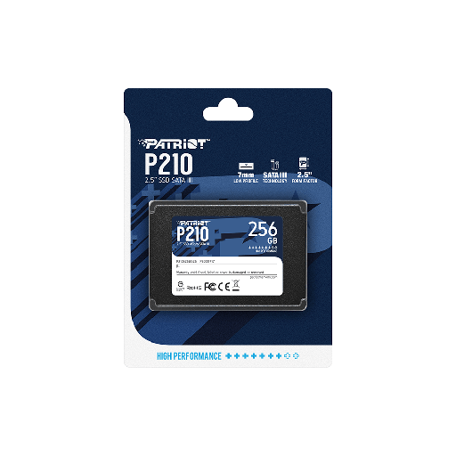 PATRIOT P210, 256GB 2.5"/SATA3 500/400MBs 50K/30K PATRIOT P210, 256GB 2.5"/SATA3 500/400MBs 50K/30K