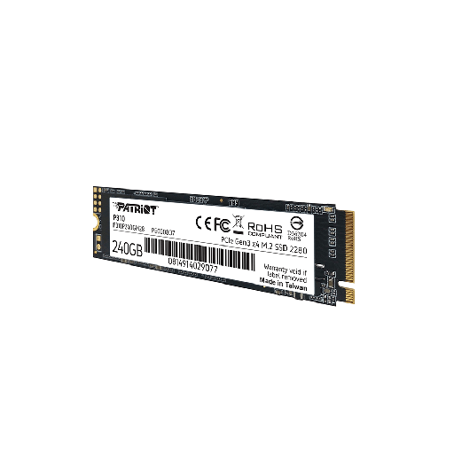 PATRIOT P310, 240GB M2/2280 PCIe3x4/NVMe 2100/1000MBs PATRIOT P310, 240GB M2/2280 PCIe3x4/NVMe 2100/1000MBs