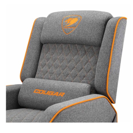 COUGAR Ranger One Gaming armchair Upholstered padded seat Grey, Orange