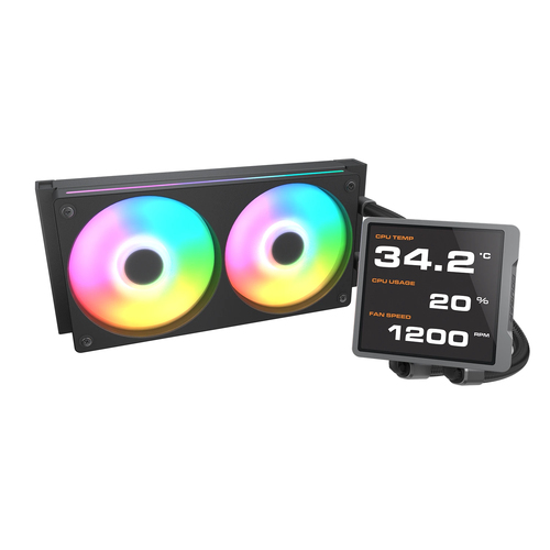 COUGAR CPU Water Cooling Poseidon Vistek Pro 240, ARGB, Black