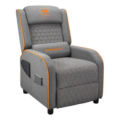 COUGAR Ranger One Gaming armchair Upholstered padded seat Grey, Orange